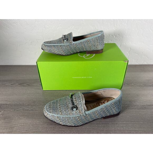 Sam Edelman Loraine Kids Loafer Blue Green Childs Size 12- NIB - Picture 2 of 7